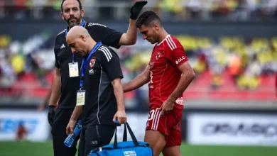 مصدر بالأهلي يكشف تفاصيل إصابة محمد شريف ومدة غيابه